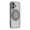 For iPhone 17 Case Rotating Metal Kickstand Skin Touch TPU PC Phone Back Cover