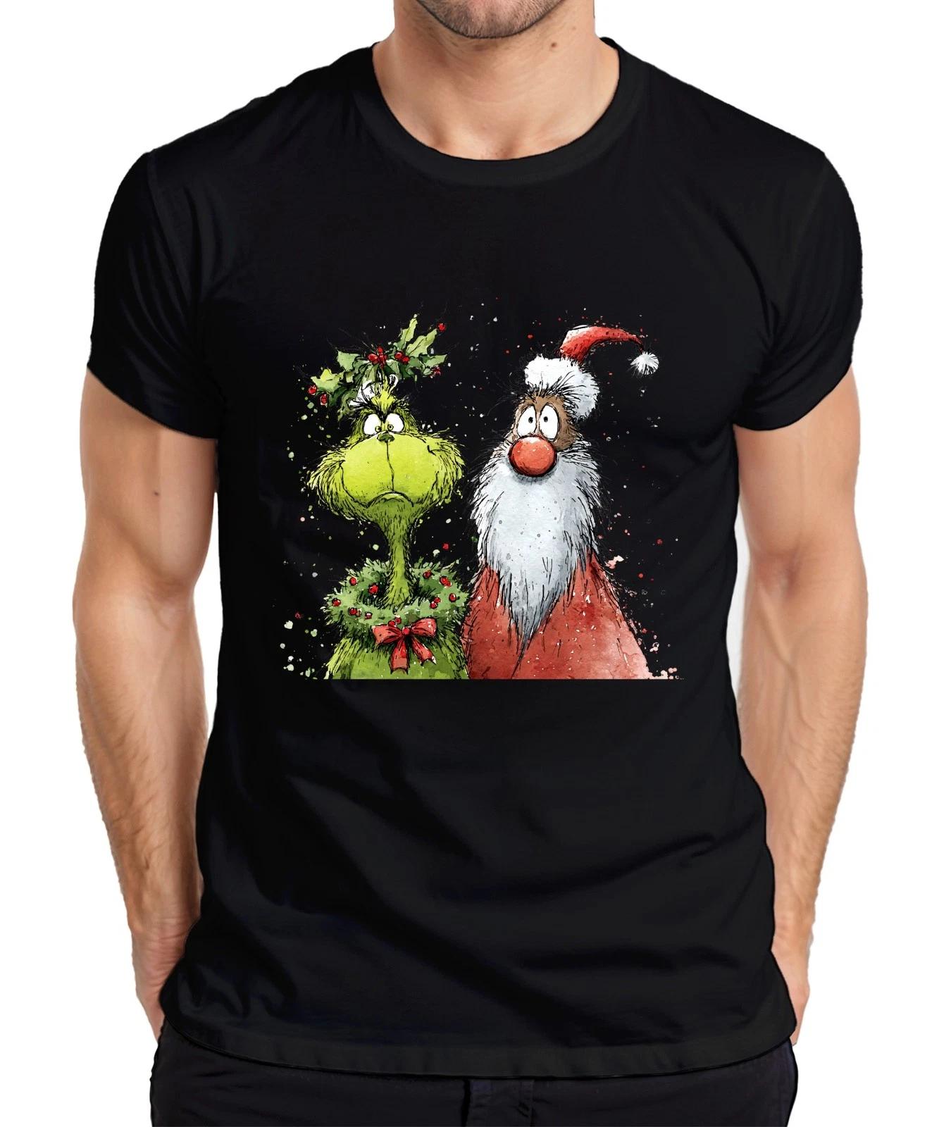 Grinch Weihnachtsmann Stechpalme Weihnachten lustig Vintage Herren T-Shirt XXXXL