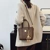 2025 autumn and winter new fashion trend exquisite small square bag bucket bag single shoulder oblique span women's bag