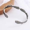 Nuovi Braccialetti alla Moda con Ali d'Angelo Gioielli in Argento Sterling 925 Argento Thai Retrò Personalità Raffinato Braccialetti Apribili TYB125