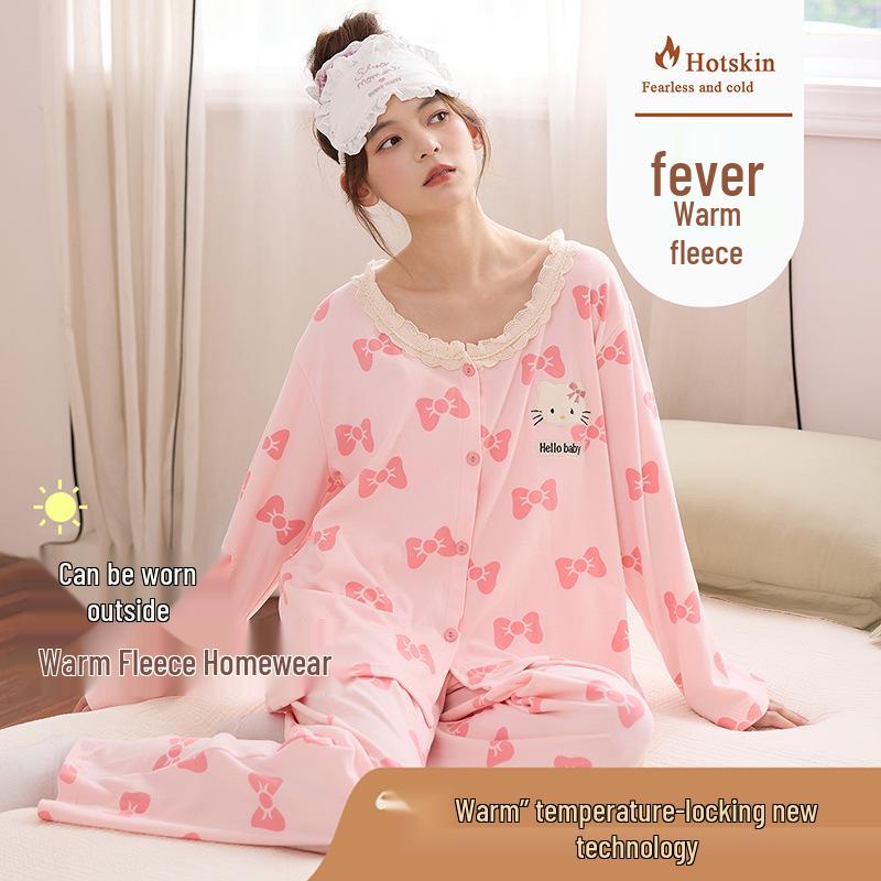 Women's Velvet Pajama Set - Thick, Sweet, and Cozy for Fall/Winter 2025