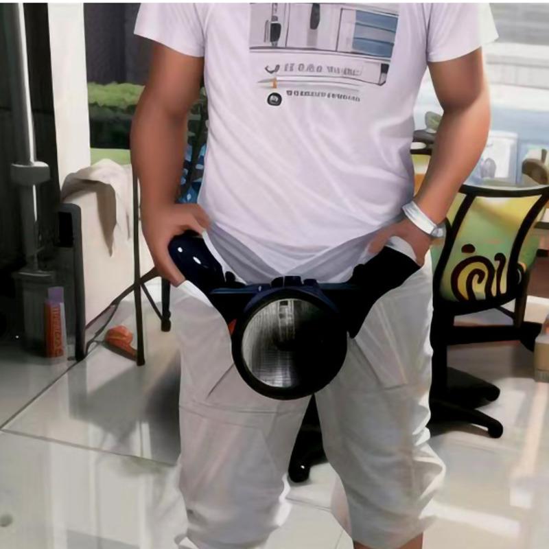 18+ Adult Products Electric Telescopic Masturbation Device Male Stroker Rotating Thrusting Double Side Handle With Phone Holder