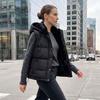 New New Women's Vest Women's Exterior Hooded Autumn and Winter Vest Women's Year Parker Vest Loose Outer Thick