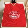 1PC Aberdeen FC Print Flannel Blanket, High Quality Comfortable for All Seasons, Home Decor, Warmth and Comfort, Perfect for Christmas Gifts