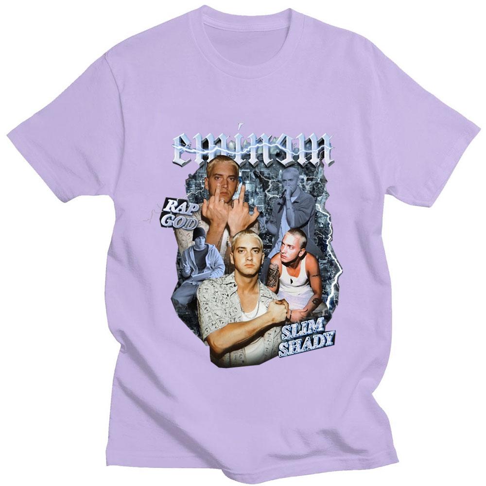 Eminem Slim Shady Graphics Tshirt Summer Oversized Casual Men Women Tees Hip Hop Gothic T Shirt Harajuku Male Cool Streetwear