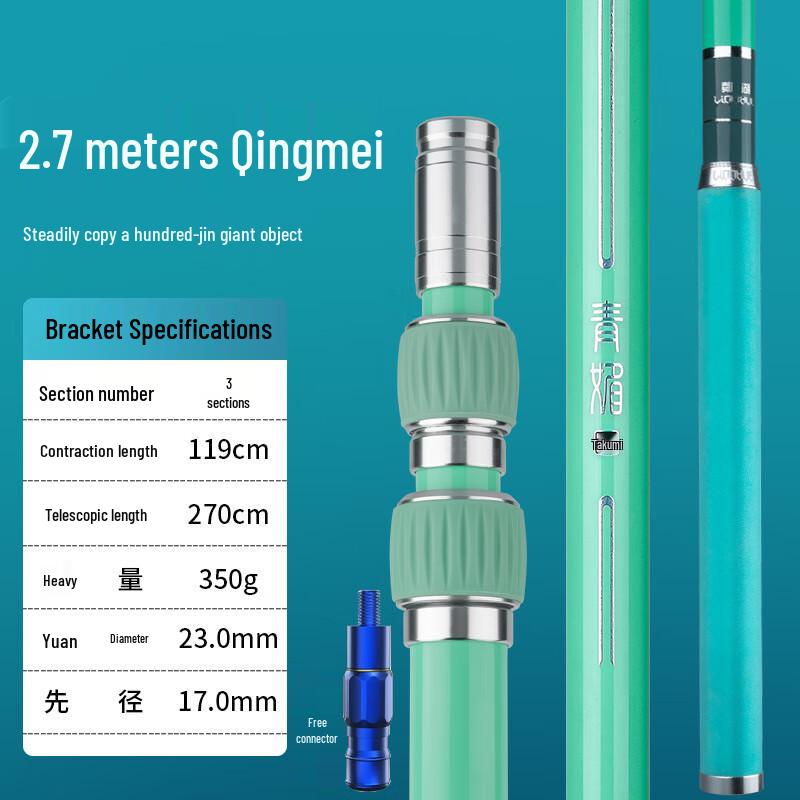Телескопическая ручка подсачека для рыбалки Brangdy 90cm