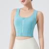 Women's Front Zip Sports Bra Vest