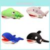 Ocean World Shark Crocodile Hand Puppet With Movable Mouth Plush Toy For Children's Interactive Play