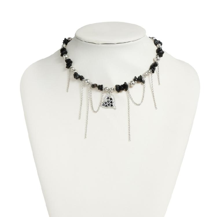 Personalisierte Liebes-Charm-Halskette Flexible Länge Quasten Schmuck Modeaccessoire Geschenk für Frauen Mädchen