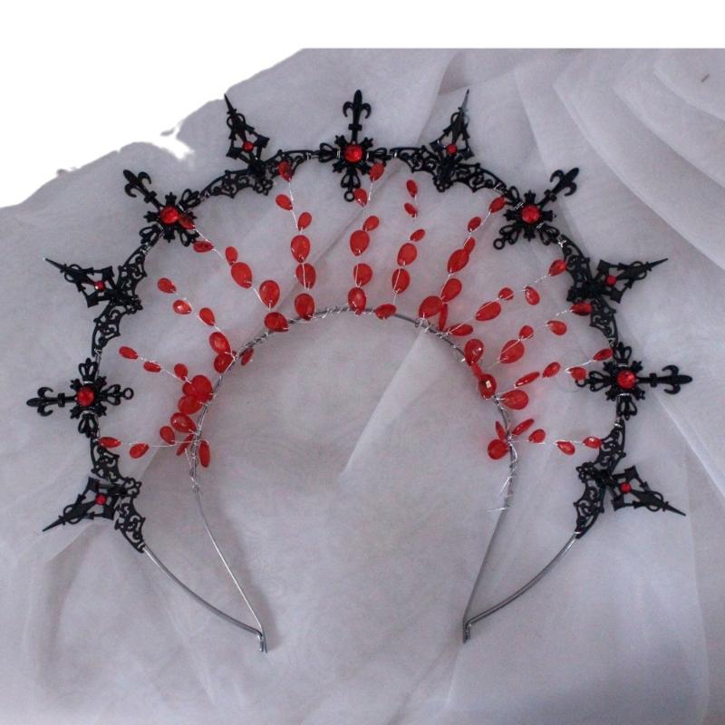Tiaras Crown Headband Handmade Craft Kits Roleplay Crownpiece Women Costume Hairband Female Church Wedding Headpiece