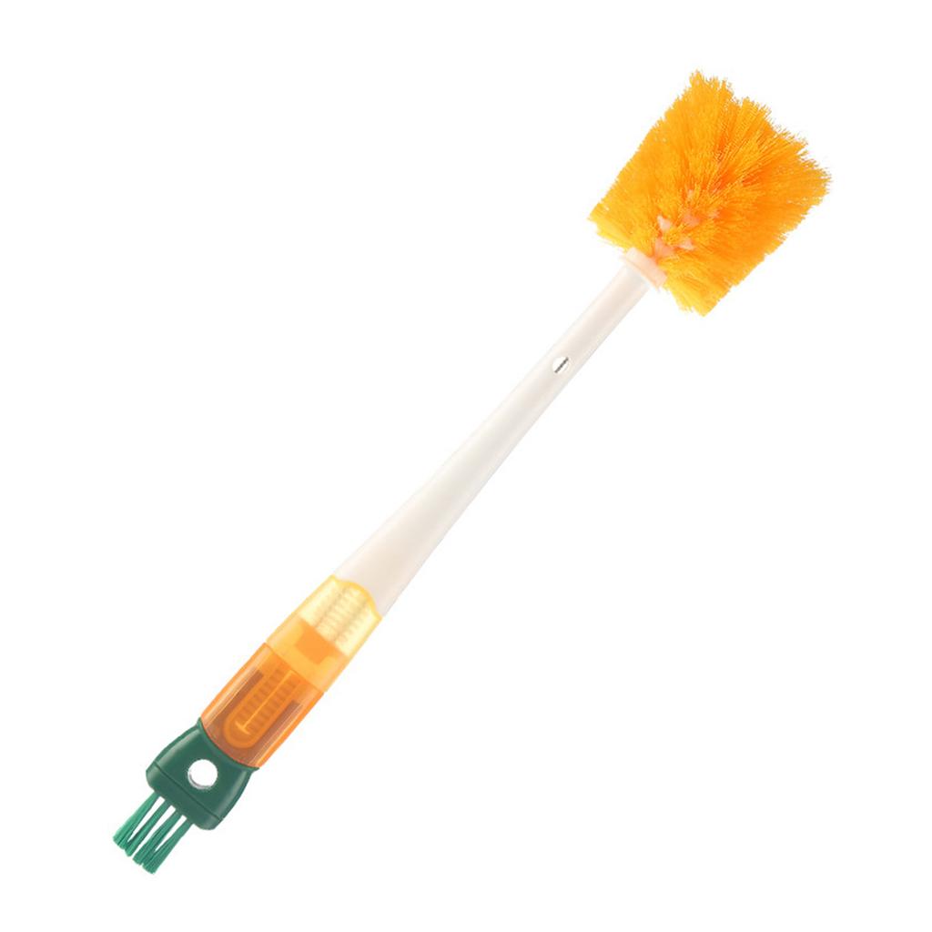 Multifunctional Cup Brush Robust Soft Bristles Non Slip Long Handle Cleaning Brush for Lid Straw