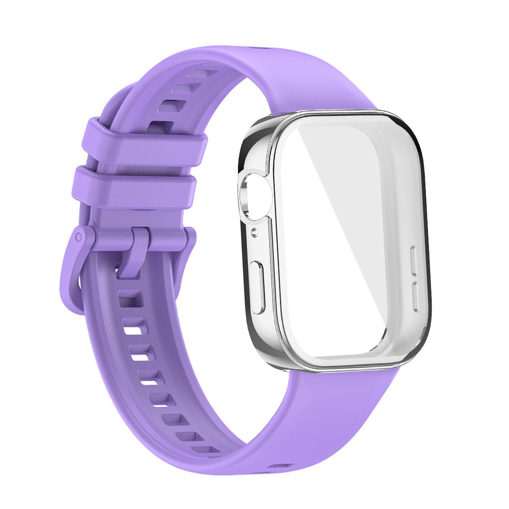 Für Huawei Watch Fit 3 Armband Weiches Silikon Sportuhrband + TPU Weiche Hülle Atmungsaktives Smartwatch Armband Für Huawei Fit3 Correa