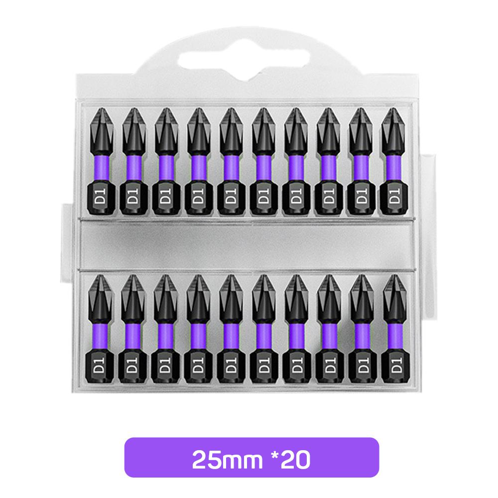 

Anti-shock Strong Magnetic Screwdriver Bits D1 High Hardness Batch Head Non-slip Impact Driver Bit Sets for Power Drilling Tools