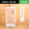 Acrylic Transparent Splash-Proof Horizontal Wire Bird Cage for Parrot Cockatiel Mynah Budgie Large Luxury Villa Style Perch