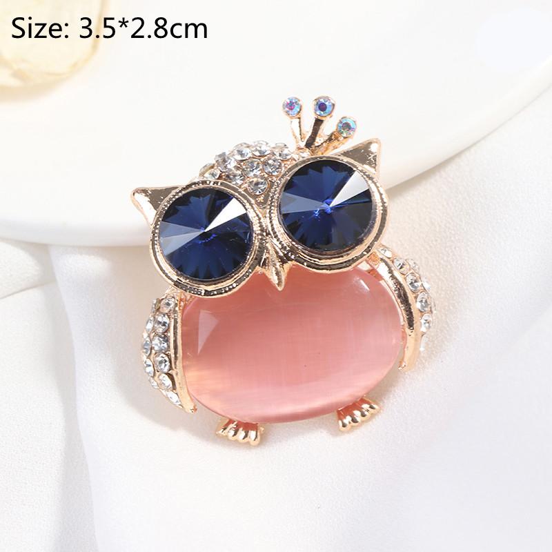 Broșe cu bufniță mare pentru buchet de nuntă, eșarfă hijab de nuntă, cu cataramă pentru femei, broșe pentru cuplu, bijuterii guler