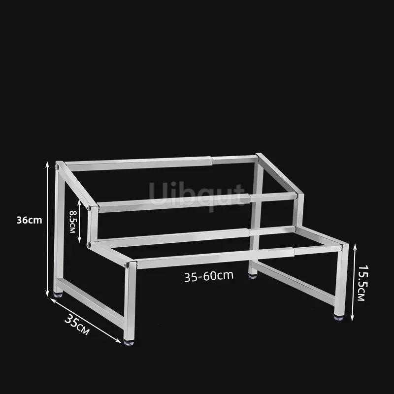 GN pan rack Retractable Seasoning Holder Bracket Stainless Steel Spice Rack Kitchen Seasoning Container Box Holder tray basin