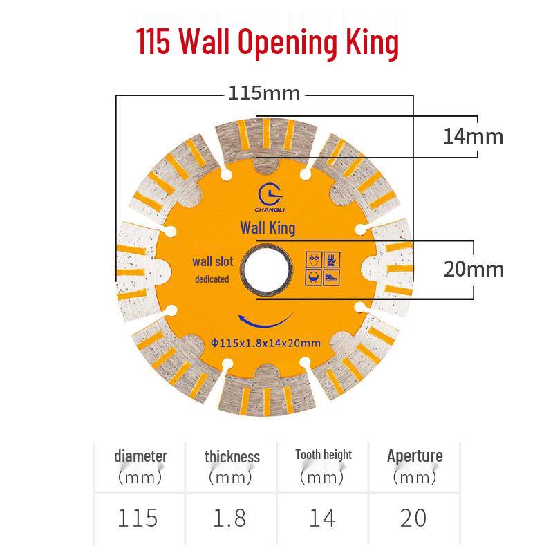 Changli 114-180 Grooving Saw Blade for Wall Groove Cutting Machine