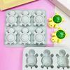 Chocolate 6-Grid Molds Turtle Silicone Molds For Cake Gummy Jello Ice Cube Crayon Cake Decoration Soap Molds For Kids Adults Children's Birthday Gift