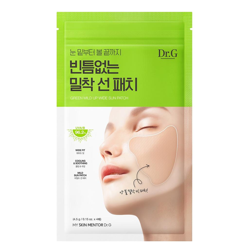 Dr.g Green Mild Up Wide Sun Patch 4 Times X 4
