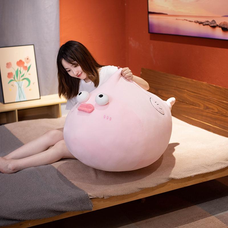 30-90Cm Kawaii Chubby Plush Puffer Fish Toys Stuffed Animal Sofa Cushion Comforting Dolls Sleeping Pillow