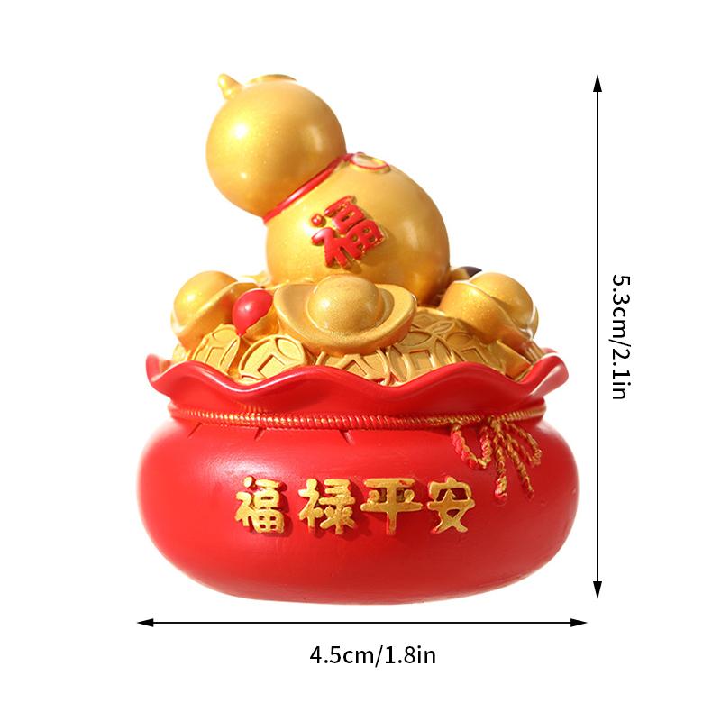 Chinese Spring Festival Ornament Cartoon Snake Statue Figurine Ornament Merry Christmas Decoration 2025 New Year Home Decoration