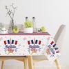 American Holiday Party Tablecloth France Mexico National Holiday Disposable Pe Tablecloth Decoration Waterproof And Oil-Proof