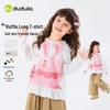 Girls' Ruffle Long Sleeve T-shirt
