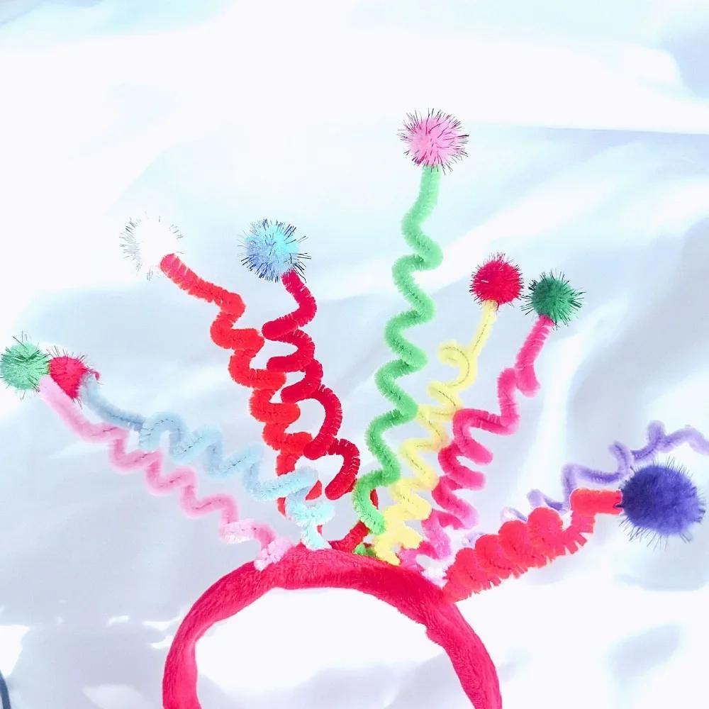 Amazon Wacky Birthday Party Headband, Lovely Pompom Spring Headband,Party Photo Prop,Hair Accessory