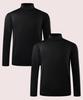 ARMEDES [2Pack] Men'S Brushed Regular Fit Turtleneck T-Shirt Ar-43 (3 Colors)