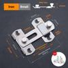 Thick Stainless Steel Flat Door Latch Pet Proof Anti-Rust Secure Closure with Mounting Screws for Dog Cat Room Door Use