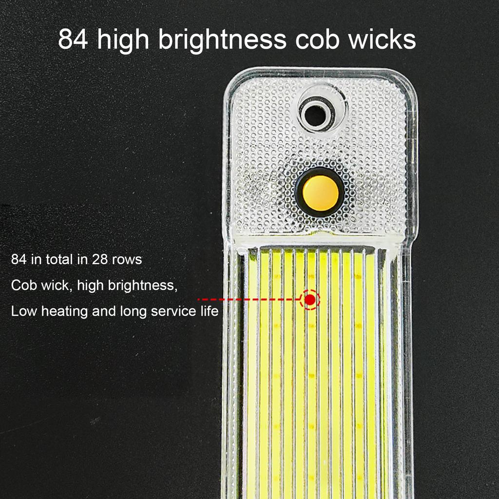 2 Pcs 84 LED 10W Car Interior Led Light Bar White Light Tube With Switch For Van Lorry Truck RV For Camper Indoor Ceiling