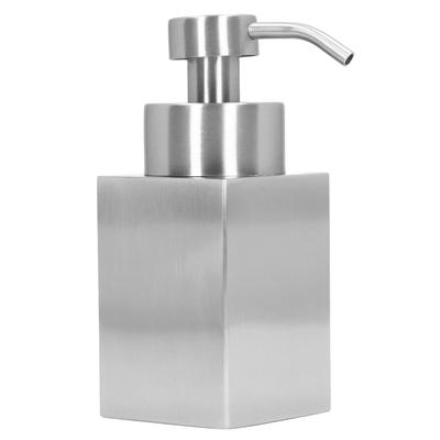 Schaumseifenspender Edelstahl Duschgel Shampoo Spender mit PP Pumpkopf für Badezimmer