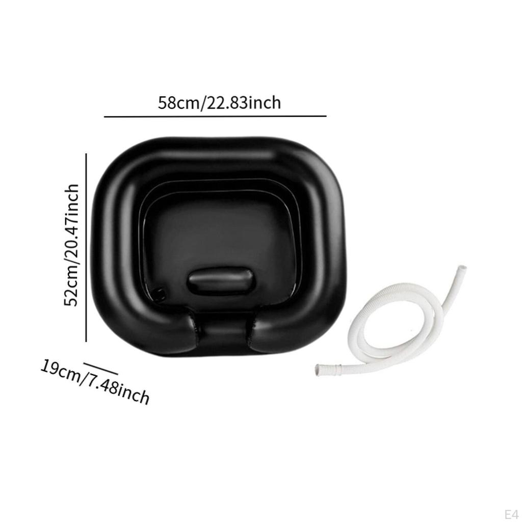 Nadmuchiwana miska do mycia włosów przy łóżku, przenośna miska do mycia włosów w łóżku