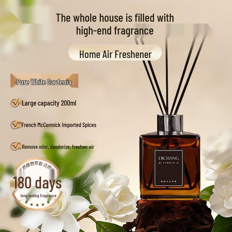 ZISIZ Pure White Gardenia Flameless Aroma Diffuser