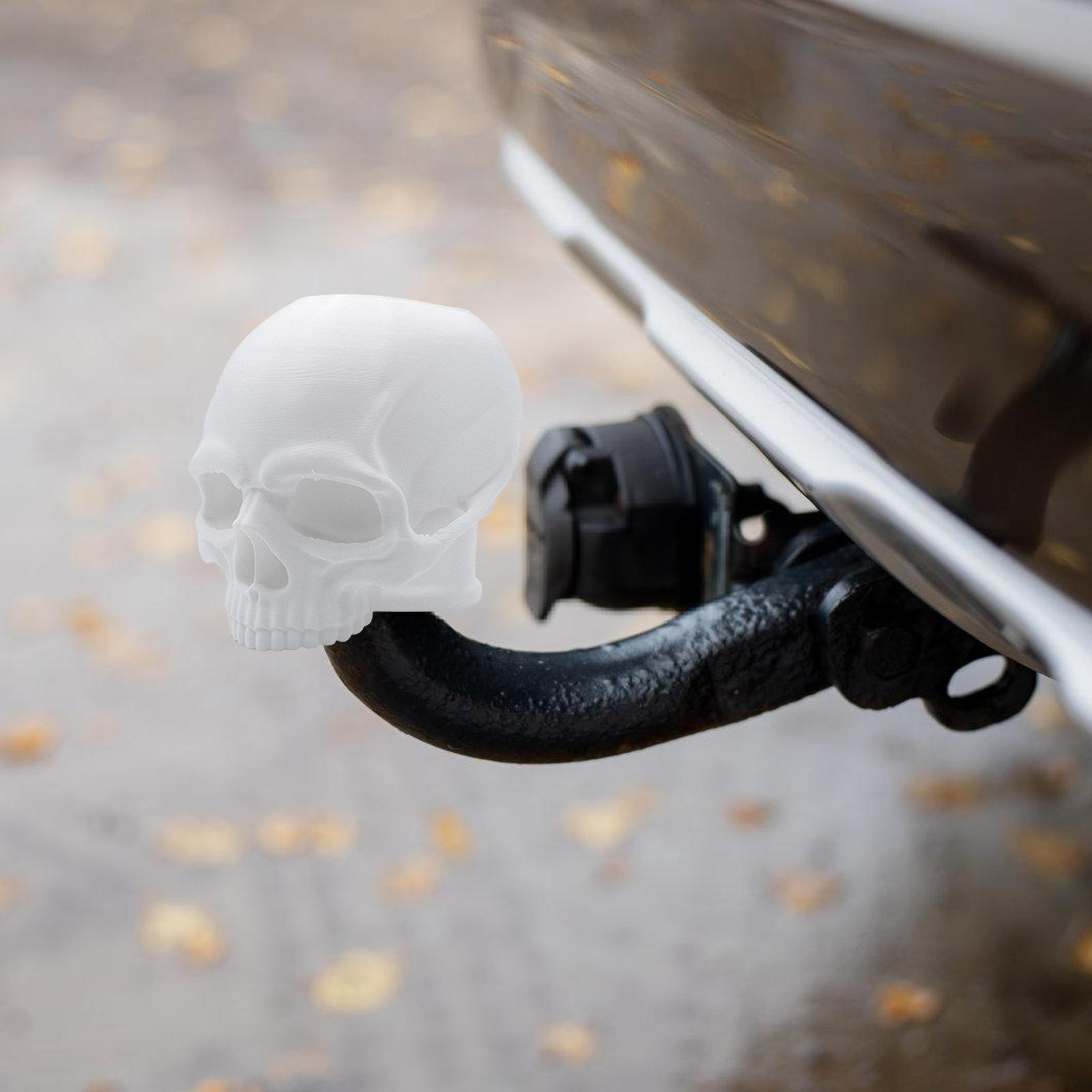 

Skull Design Trailer Hitch Cap Automotive Decoration Trailer Ball Head Cover Soft Rubber Protection for 50mm 1
