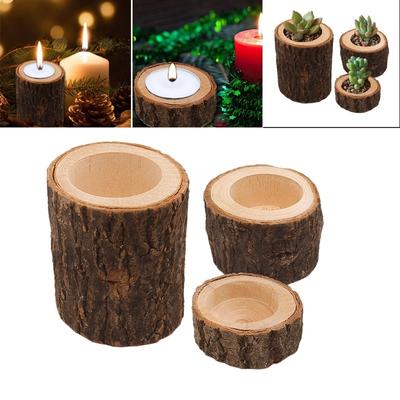 Neu 3 Pcs Neuheit Holz Kerzenhalter Baum Zweig Form Kerze Stick Home Dekoration