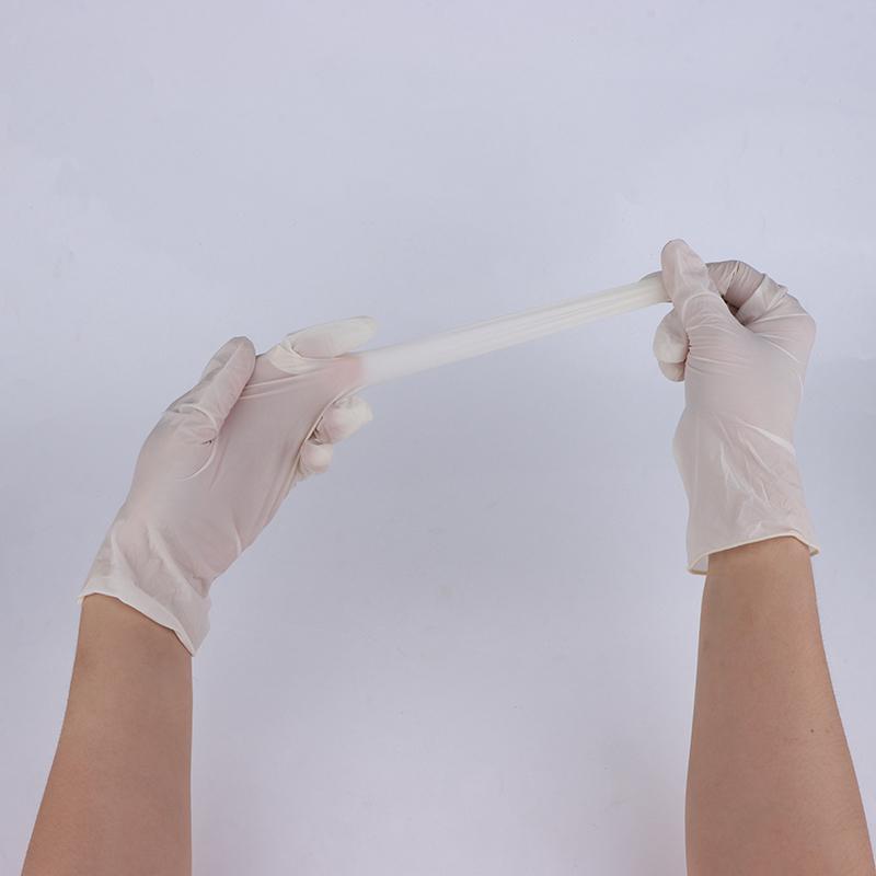 50Pairs White Medical Gloves Disposable Sterile Rubber Latex Surgical Examination Packaging Special For Medical Care