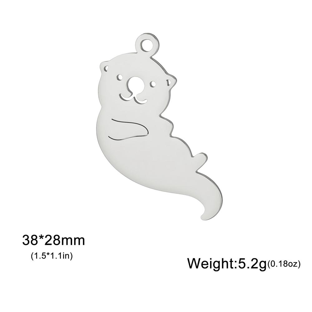

My Shape 5 pcs Sea Dogs Pendants Stainless Steel Marine Animal Seal Charms for Necklace Jewelry Making DIY Valentine s Day Kids