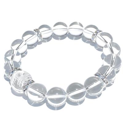 Kraftstein-Armband, Naturstein-Armband, Kaiserdrachen-Gravur, Kristall-Gebetsperlen, Markenname, wird mit einem luxuriösen Beutel im Wildleder-Stil mit Kordelzug geliefert
