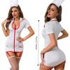 Sexy Nurse Costume Women Erotic Lingerie Role Play Cosplay Open Chest Naughty Uniform Temptation Crotchless Outfit