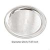 Aluminum Alloy Dinner Plate Salad Round 20cm Stackable Serving Storage Tray for Kitchen