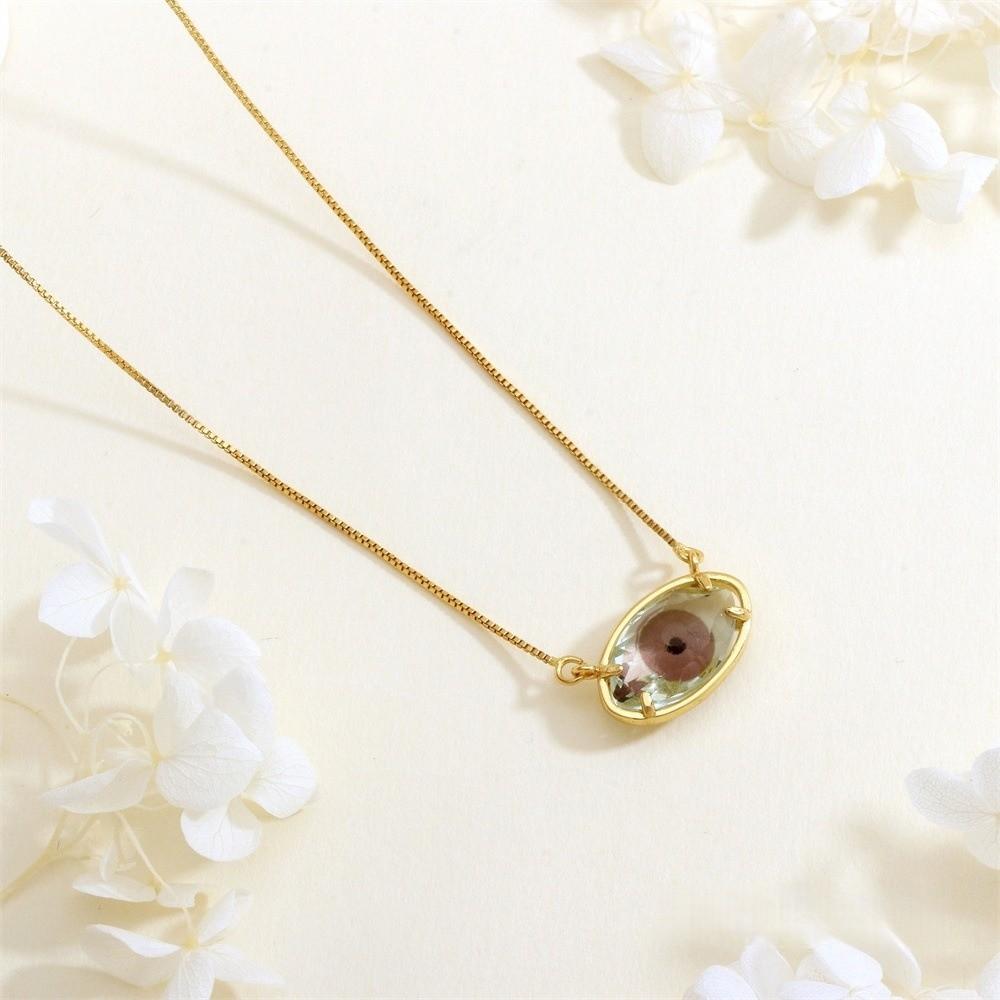 Schmuck Augen Schlüsselbein Kette Verstellbar Glas Pullover Kette Coole Dämonen Augen Halskette Mädchen