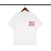 Streetwear Graffiti Farbmatch Buchstabe Kurzarm T-Shirts für Männer und Frauen Rundhalsausschnitt Baumwoll-Tees Oversized Hip Hop Tops