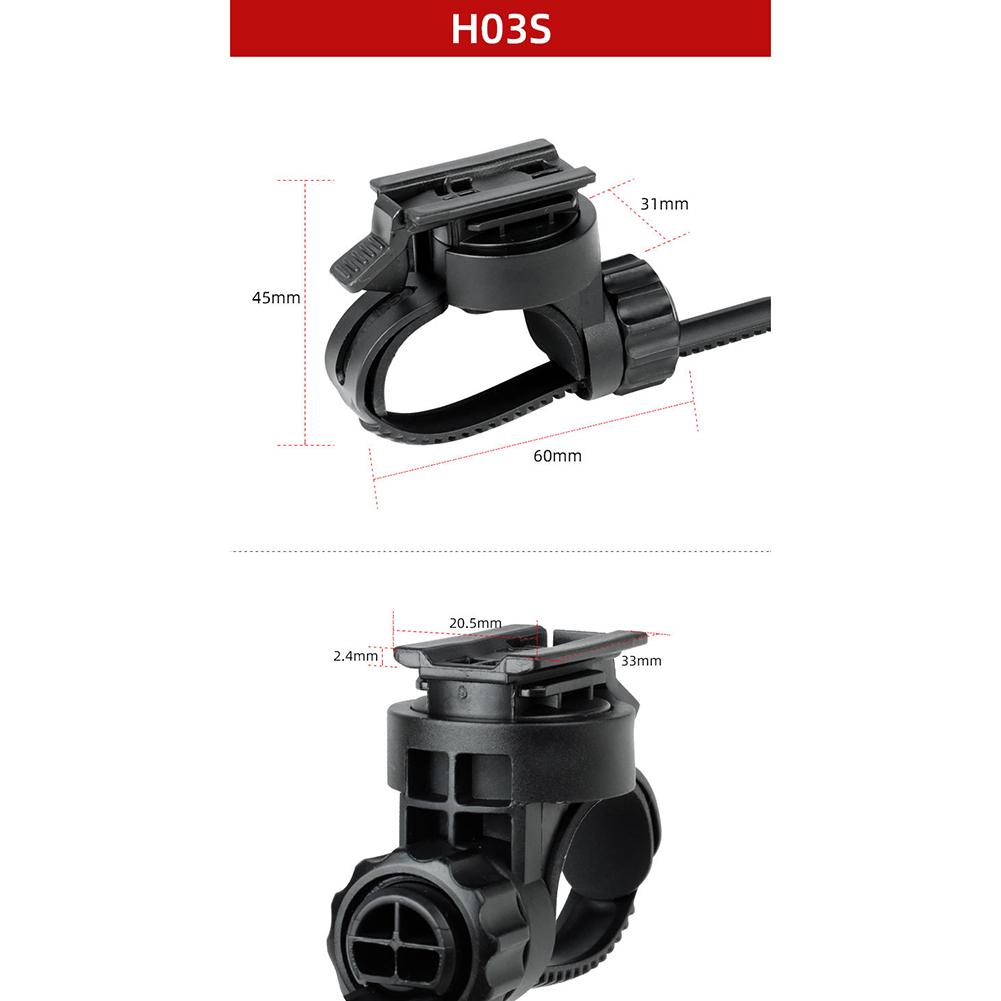 Für H07P Fahrradscheinwerferhalter 360° drehbar LED Fahrradlicht Basis Schnellmontage & -lösung Lampen-Schnallbasis-Adapter für Gaciron