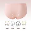 LANGSHA Women's Pure Cotton Antibacterial Mid-Waist Briefs 6-Pack