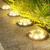 Waterproof Solar Ground Lights for Outdoor Courtyards, Gardens, and Lawns - Landscape Decoration with Ground Insert Option.