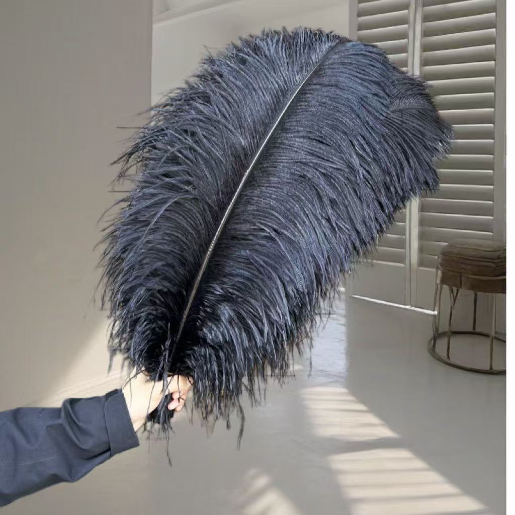 1pcs Ostrich Hair 65-70Cm Photo Feather Wall Wedding Road Guide Decorative Props Colored Feathers