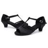 Scarpe da allenamento per danza da ragazza con tacco basso Scarpe da ballo latino per donna da donna