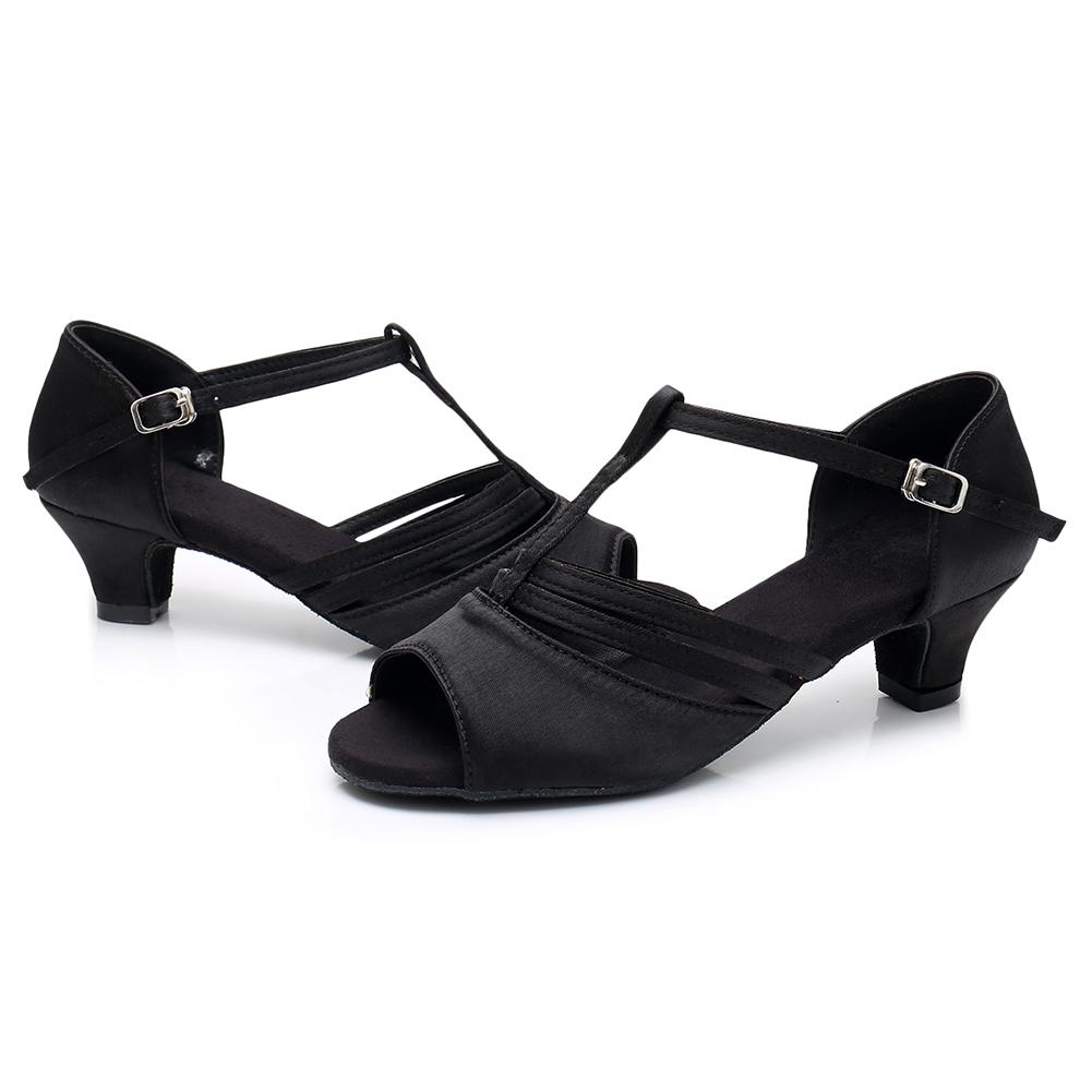 Scarpe da allenamento per danza da ragazza con tacco basso Scarpe da ballo latino per donna da donna