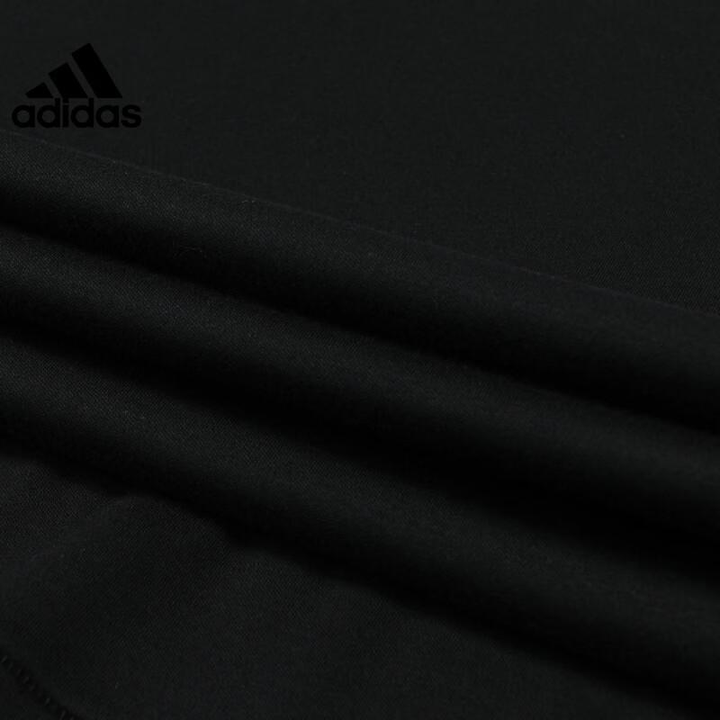 Adidas Solid Color Casual Training Short Sleeve Polo Shirt Men Tops Black JE6665